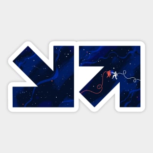MinnMax In Space! Sticker